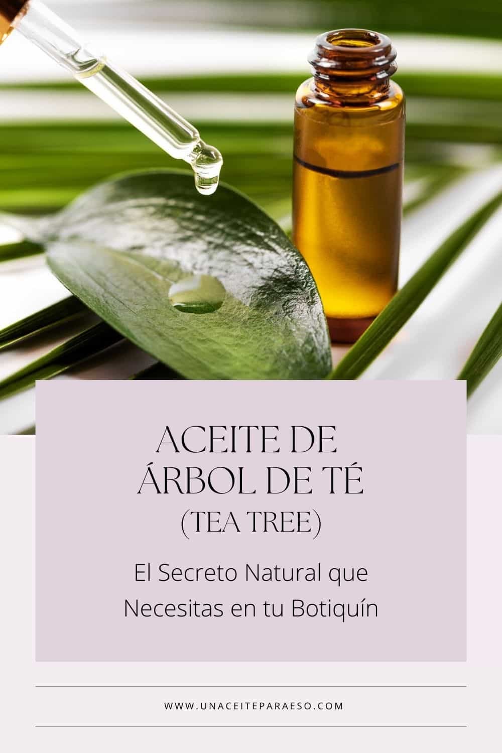 Aceite de arbol de te para que sirve