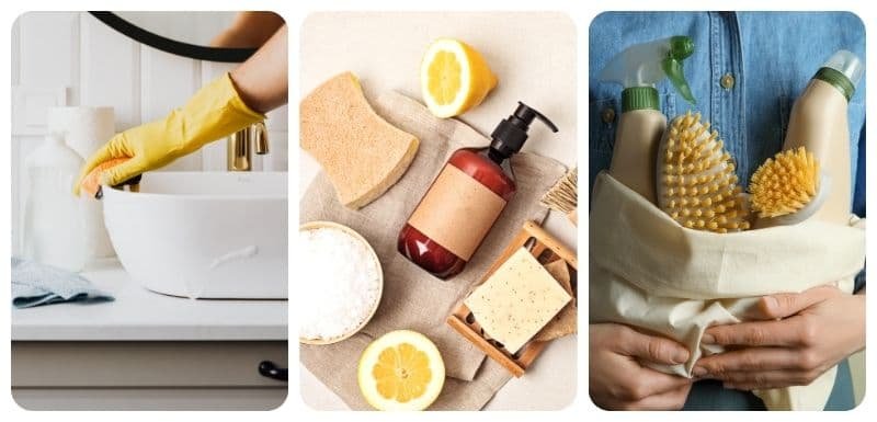 Limpieza natural del hogar con productos ecológicos en un ambiente familiar y consciente.